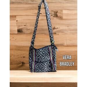 Vera Bradley Crossbody Bag – Rare Retired Barcelona 2010 – Pockets, Zipper, EUC